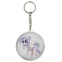 جاکلیدی طرح یونیکورن پونی اسب تک شاخ مدل S10893