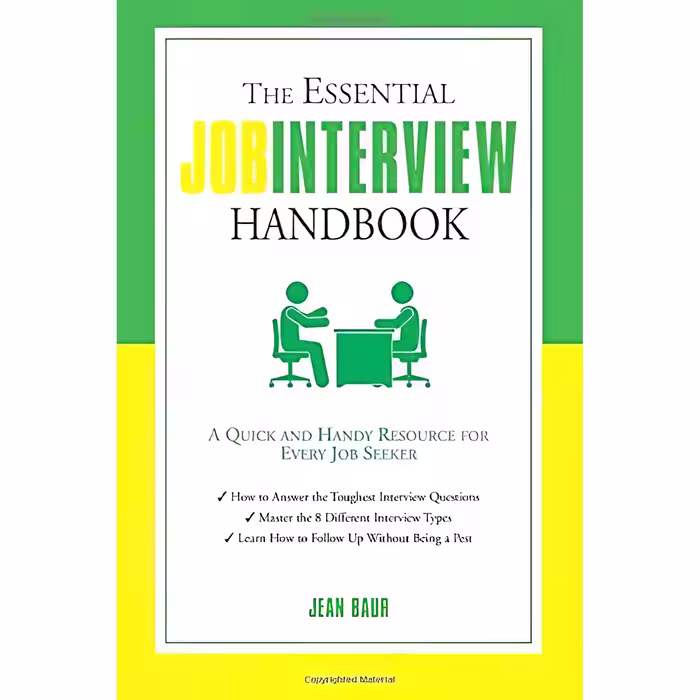 کتاب The Essential Job Interview Handbook اثر Jean Baur انتشارات Weiser