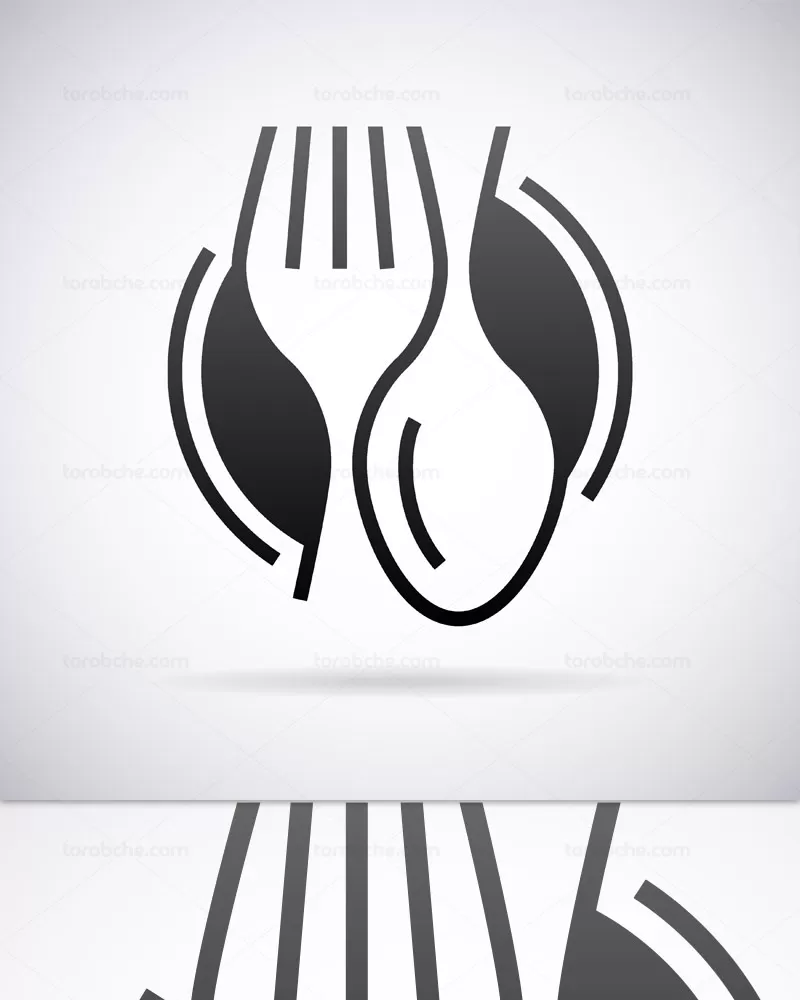 وکتور لوگو رستوران خلاقانه | گرافیک با طعم تربچه