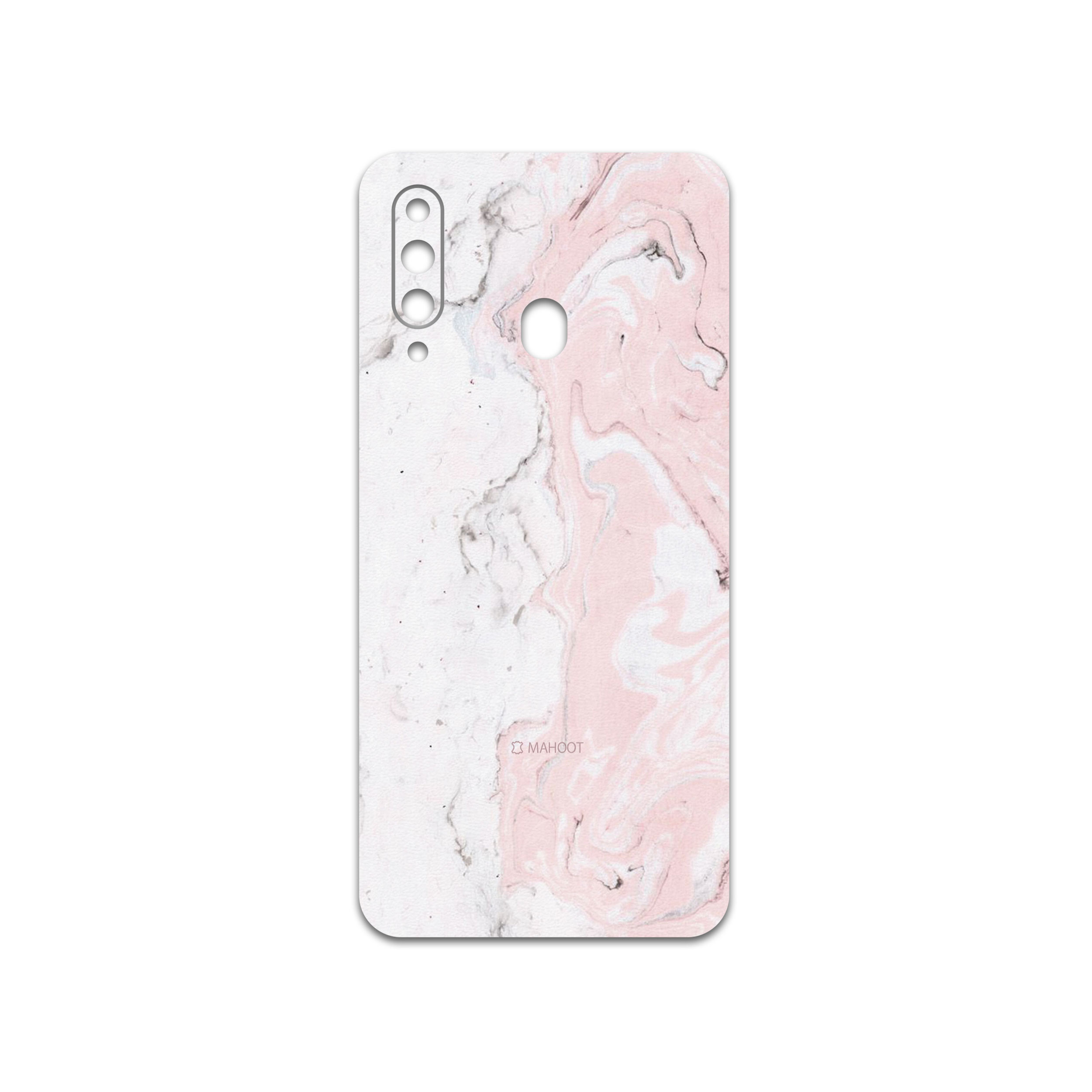 برچسب پوششی ماهوت مدل Blanco-Pink-Marble مناسب برای گوشی موبایل سامسونگ Galaxy A60