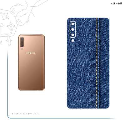 برچسب پوششی ماهوت مدل Fabric Texture 8 مناسب برای گوشی موبایل سامسونگ Galaxy A7 2018