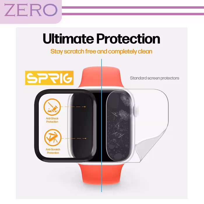 محافظ صفحه نمایش نانو زیرو مدل NZO مناسب برای ساعت هوشمند امیزفیت  Bip 3 Pro بسته دو عددی