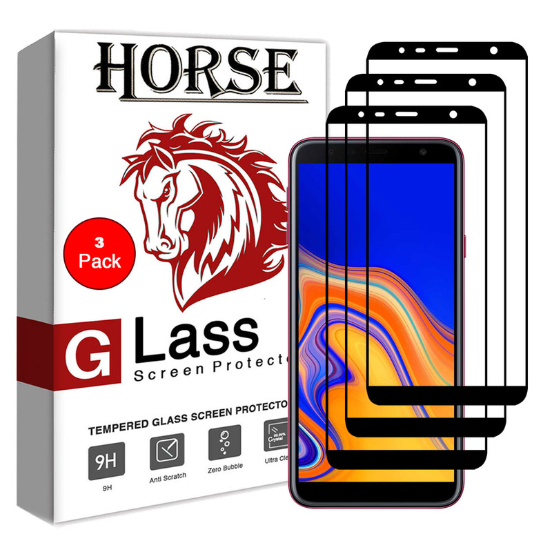 محافظ صفحه نمایش 5D هورس مدل FAG مناسب برای گوشی موبایل سامسونگ 2018 Galaxy J4 Plus بسته 3 عددی | کالا برتری