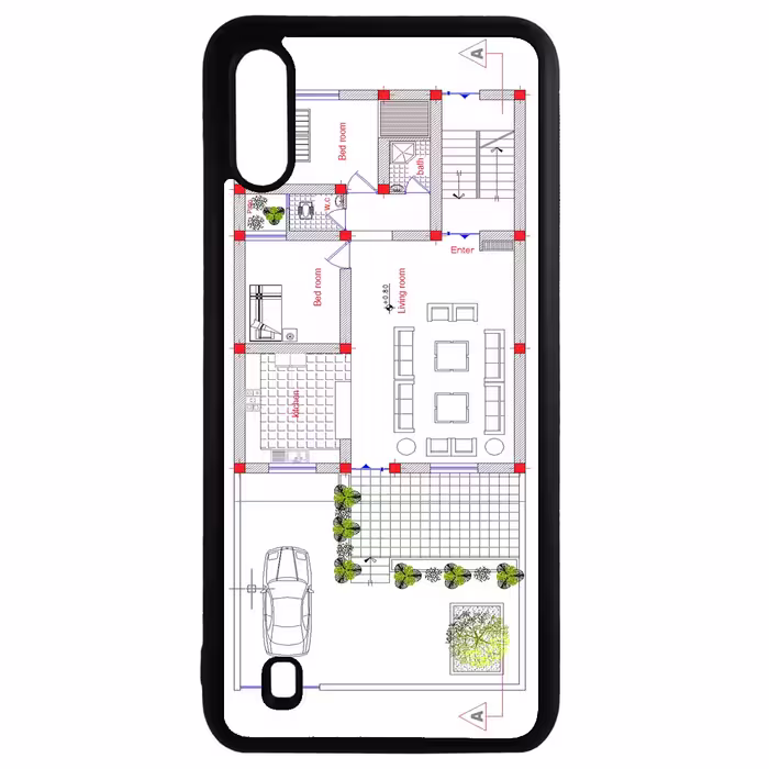کاور طرح نقشه کد 110646 مناسب برای گوشی موبایل سامسونگ galaxy a01