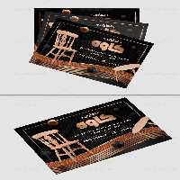 طرح تراکت نجاری لایه باز | گرافیک با طعم تربچه