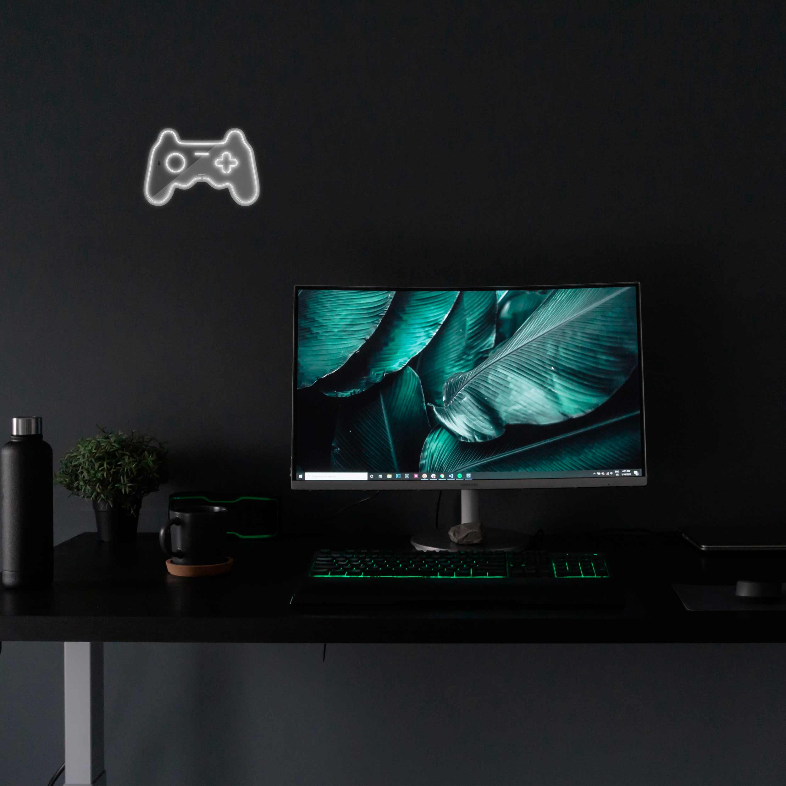 چراغ دیواری نئون دیزاین طرح Game-Controller