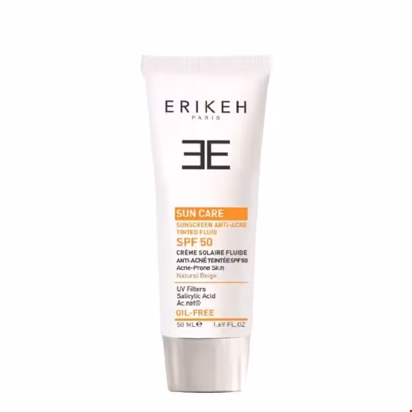 فلوئید ضد آفتاب و ضدجوش SPF50 اریکه 50 میلی لیتری