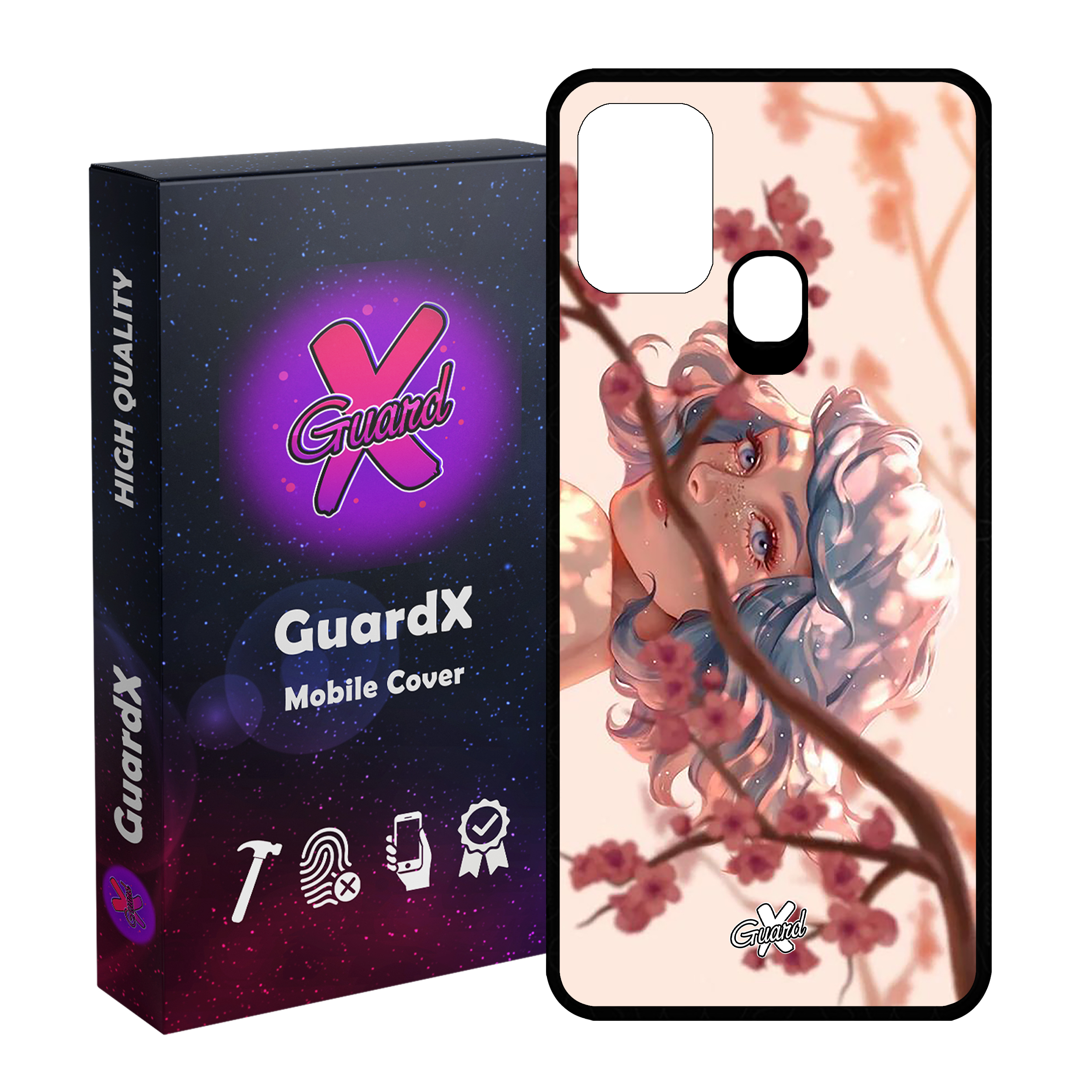 کاور گارد ایکس طرح Girl مدل Glass10007 مناسب برای گوشی موبایل سامسونگ Galaxy M31 / M31 Prime / F41