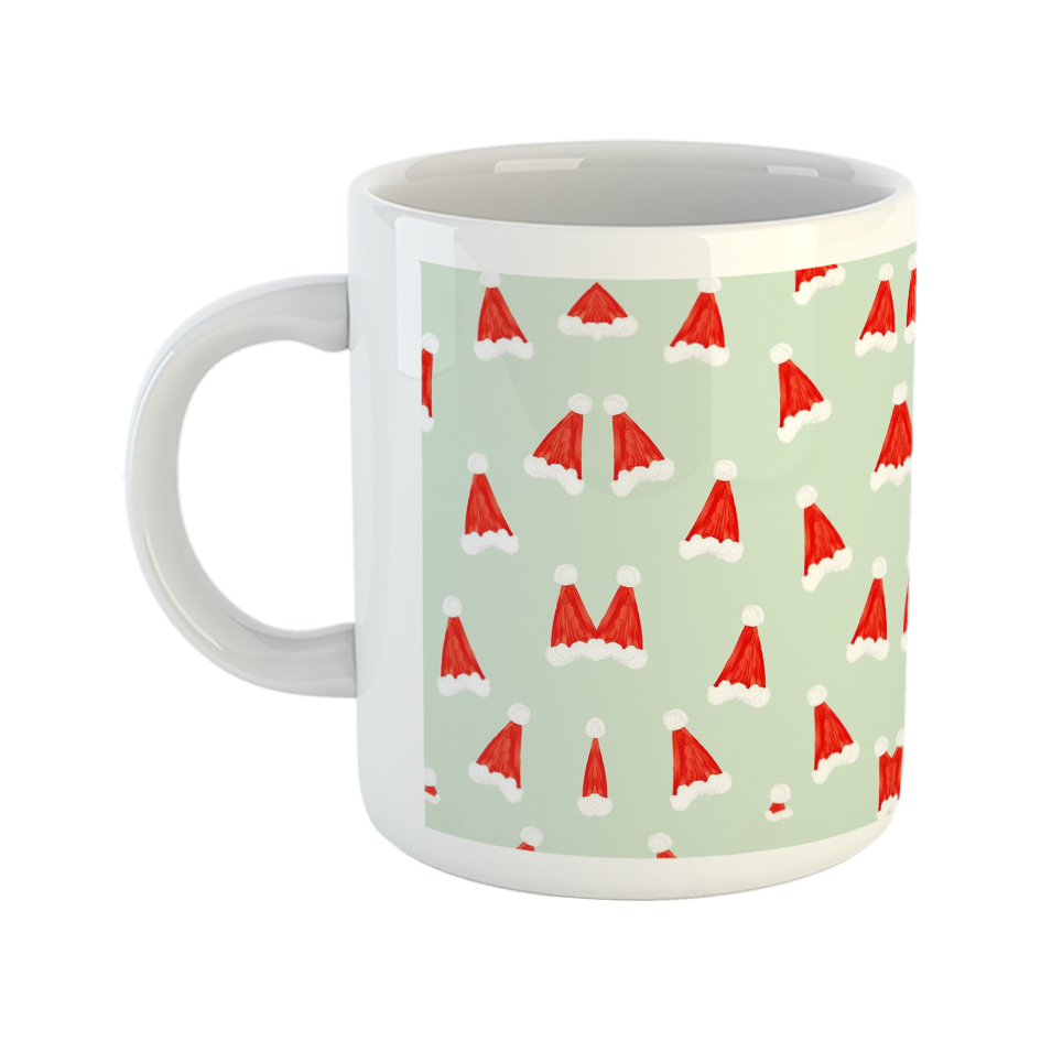 ماگ طرح زمستانی مدل کلاه Merry Christmas