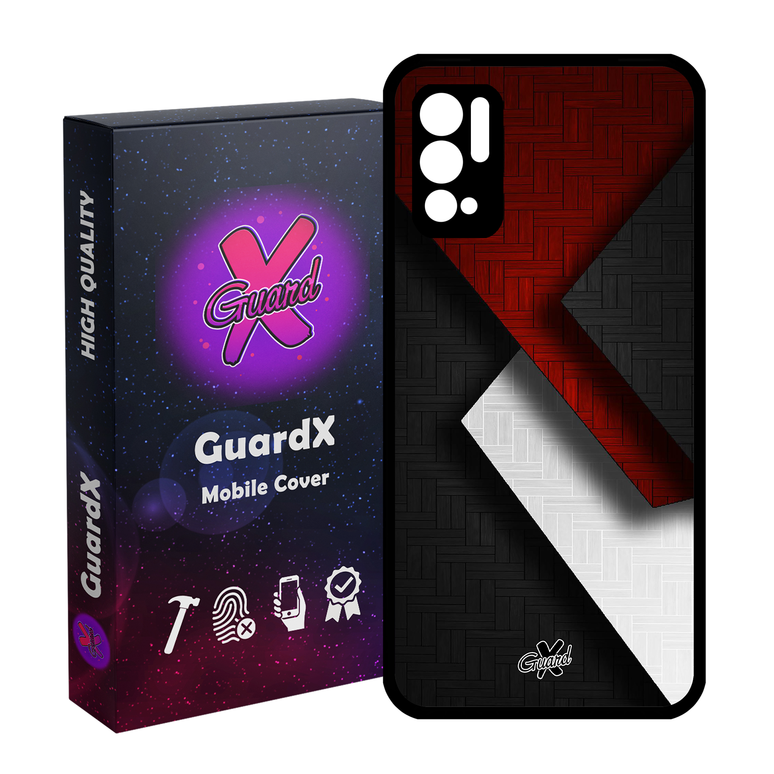 کاور گارد ایکس طرح Shape مدل Glass10174 مناسب برای گوشی موبایل شیائومی Redmi Note 10 5G / Poco M3 Pro