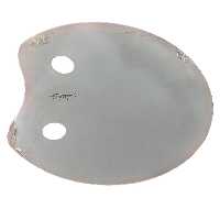 پالت رنگ روغن چوبی بیضی 