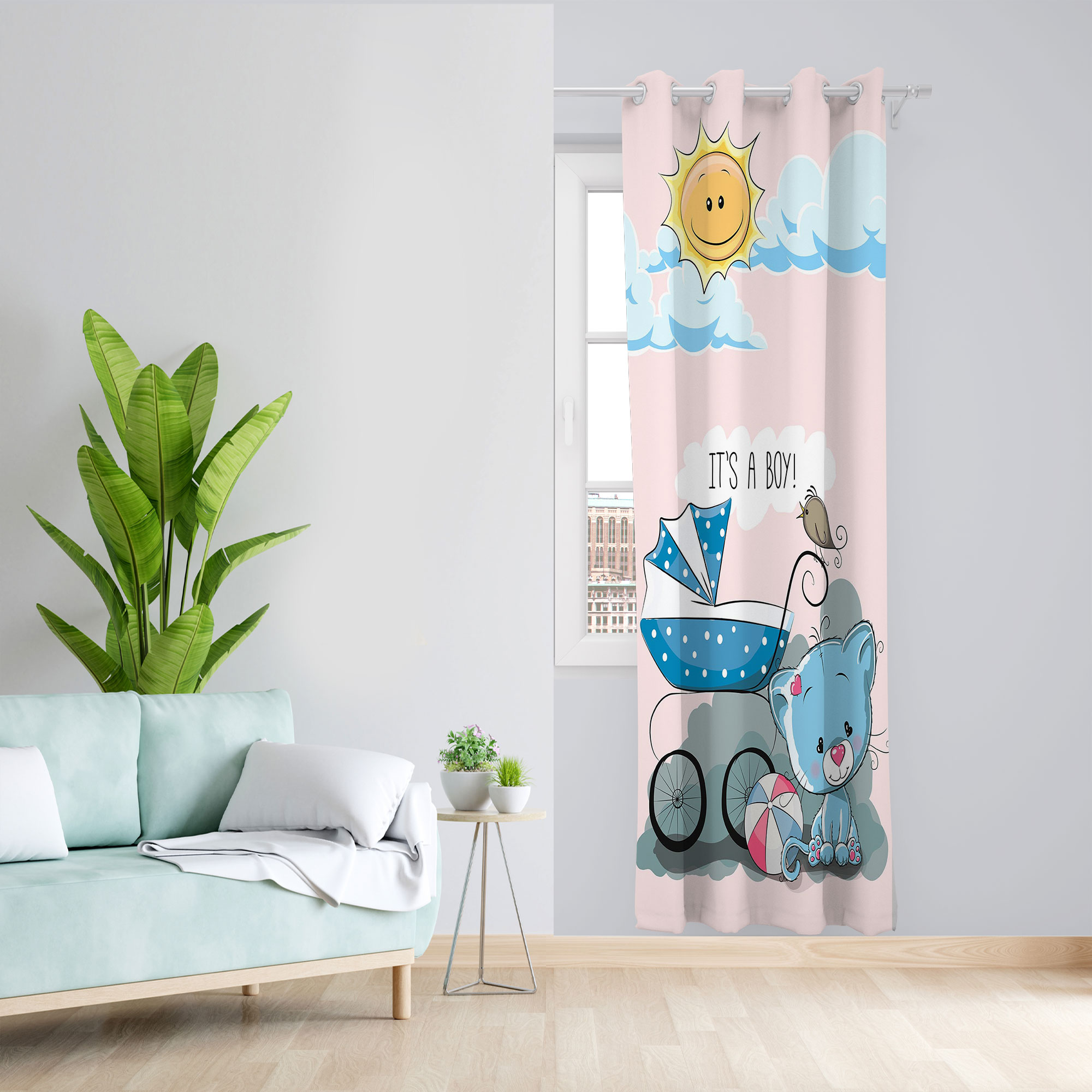   پرده مدل کالسکه مخمل پانچی کد 1385 سایز 140x280 سانتی متر 