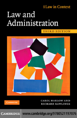 خرید و دانلود نسخه کامل کتاب Law and Administration, Third Edition