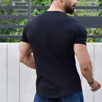 تیشرت مردانه LIFE مشکی جنس پارچه نخ پنبه سایزبندی L XL