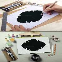 وکتور کادر تذهیب مشکی رنگ | گرافیک با طعم تربچه