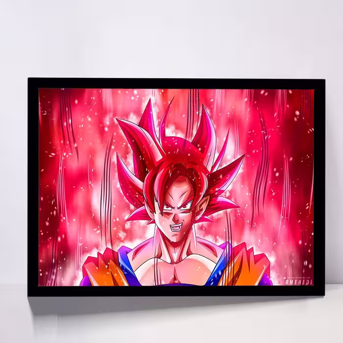 تابلو مدل goku anime کد F-12040