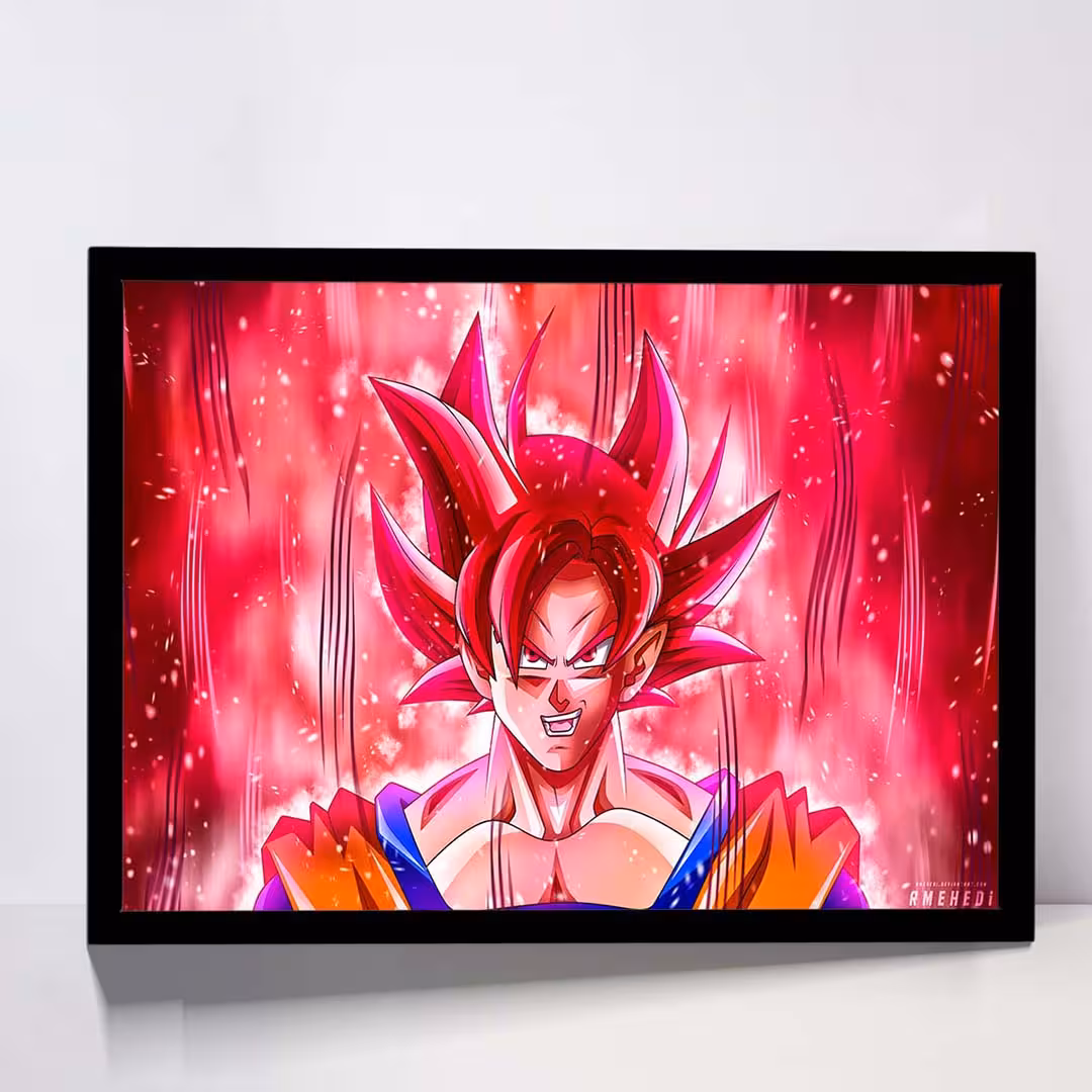 تابلو مدل goku anime کد F-12040