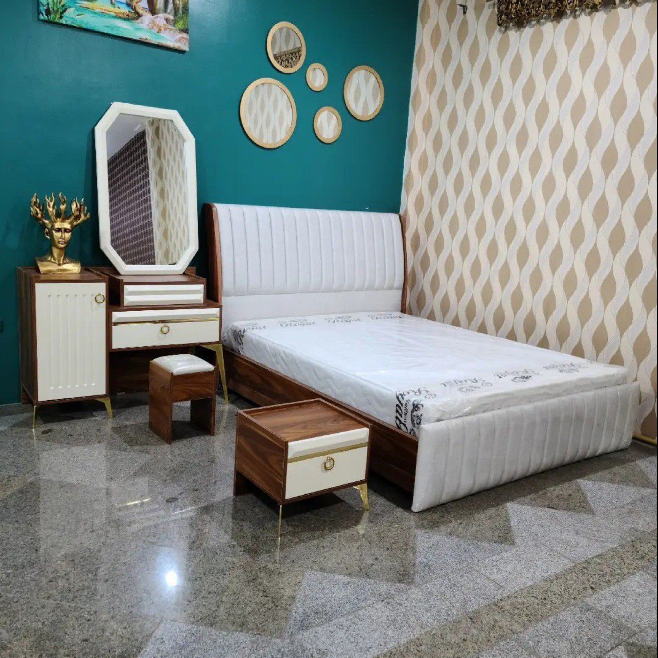 سرویس تخت خواب دونفره   ام دی اف  