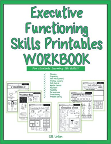 خرید و دانلود نسخه کامل کتاب Executive Functioning Skills Printables Workbook: For Students Learning Life Skills - Pdf