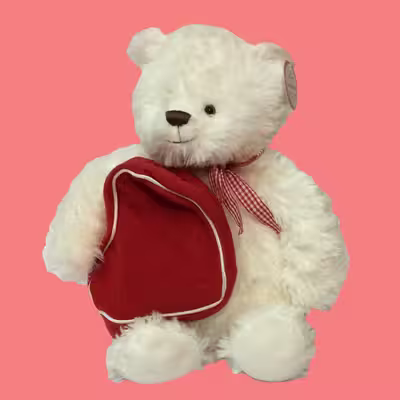 عروسک طرح خرس تدی مدل Hallmark Valentino کد SZ9/615 ارتفاع 37 سانتی‌متر