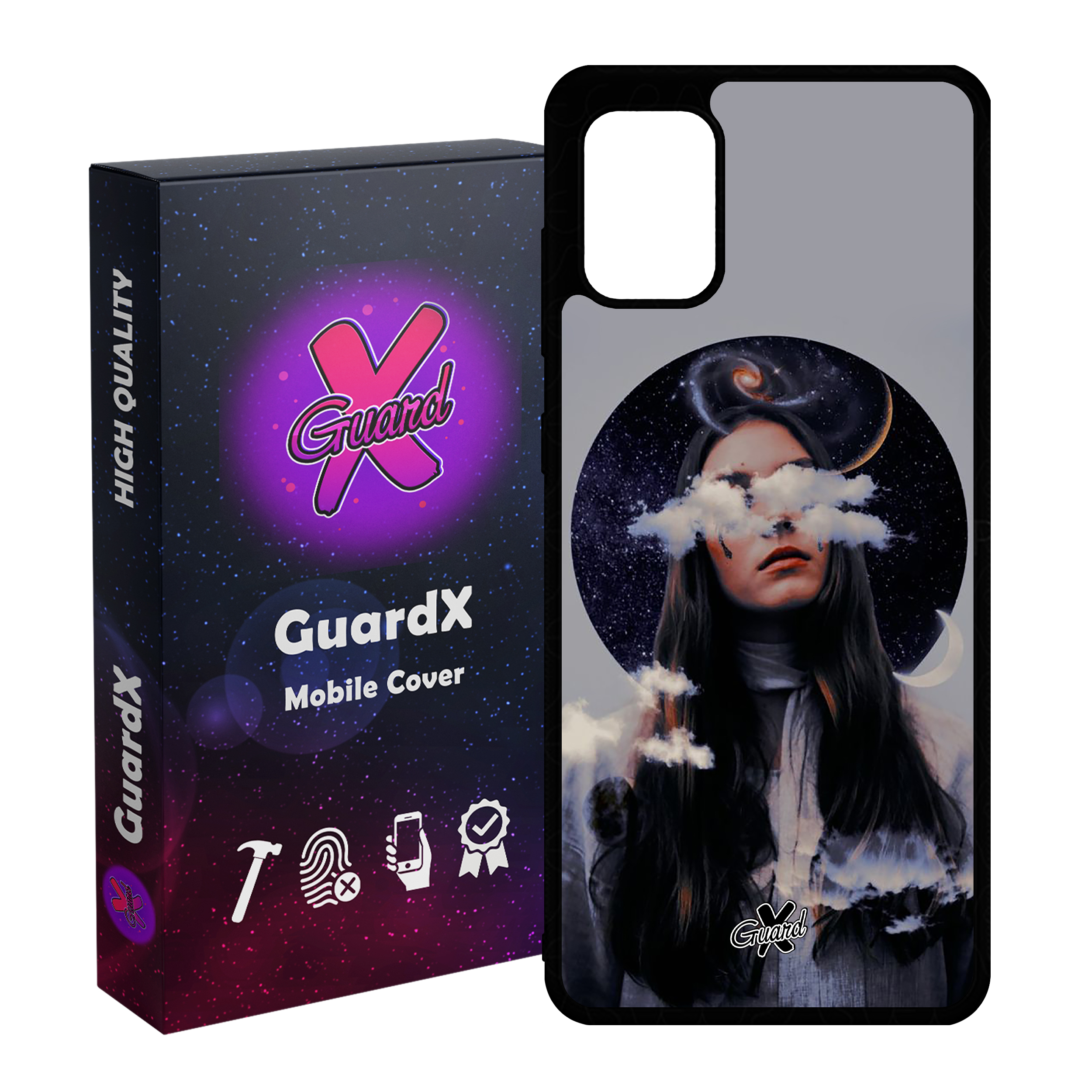 کاور گارد ایکس طرح Girl مدل Glass10011 مناسب برای گوشی موبایل سامسونگ Galaxy A51