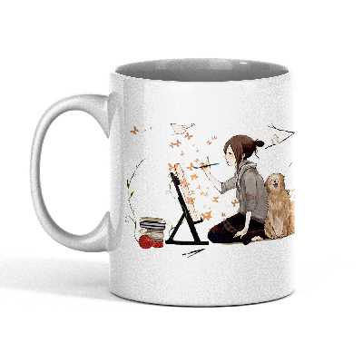 ماگ مدل سرامیکی طرح گربه کد 19