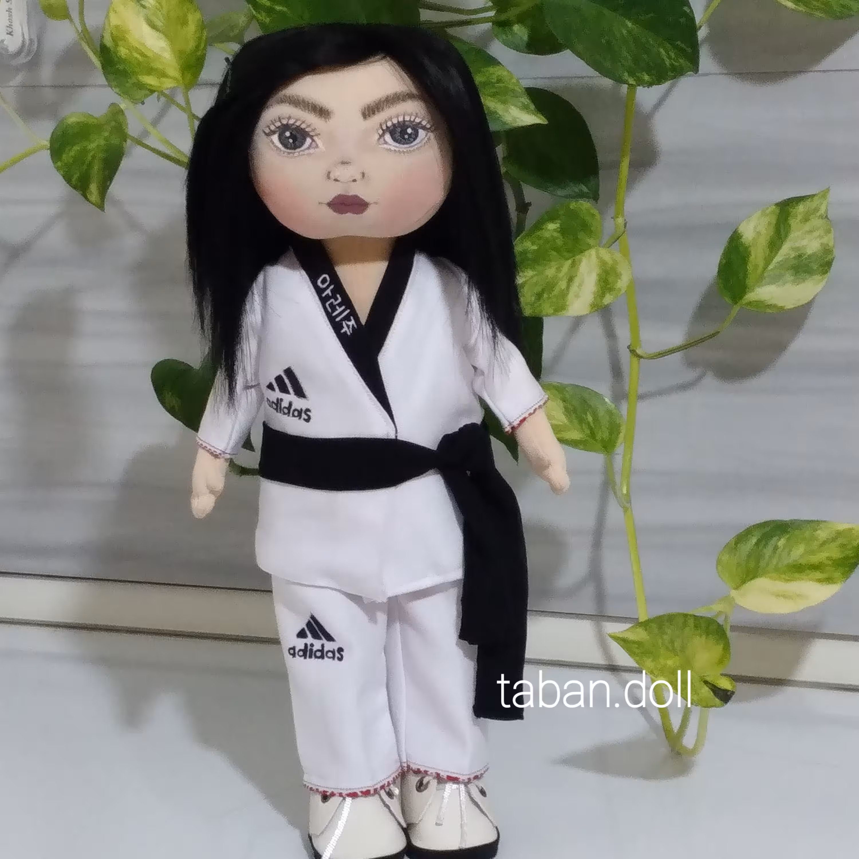 عروسک روسی طراحی چهره  کاتاکار( کاراته) ورزشکار
