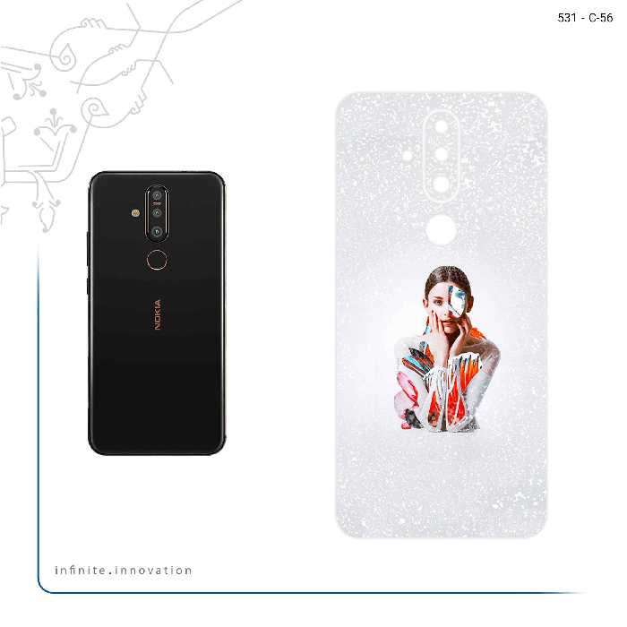 برچسب پوششی ماهوت مدل Collage of Women Portrait 4 مناسب برای گوشی موبایل نوکیا X71