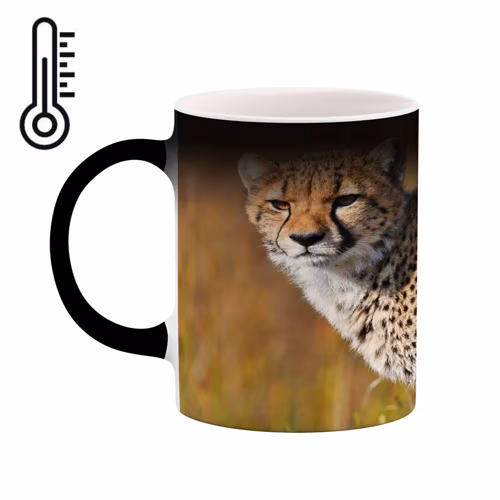 ماگ حرارتی کاکتی طرح پلنگ مدل mgh15898