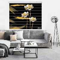 پرده زبرا زیو کد 3D1178 سایز 150x150 سانتی متر