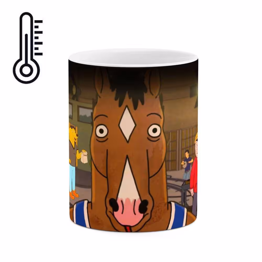 ماگ حرارتی طرح انیمیشن BoJackHorseman مدل mgph12064