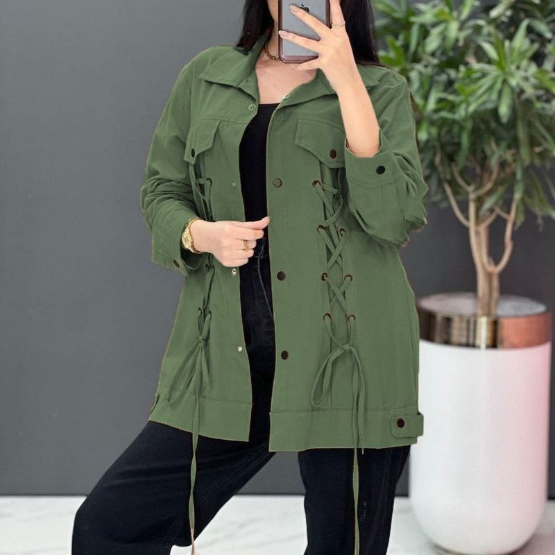 مانتو اسپرت بند دار شادی