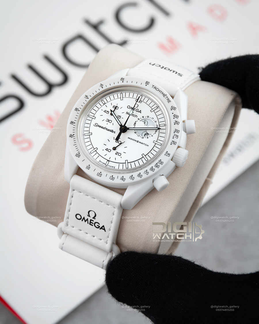 ساعت امگا سواچ مدل مون فاز اسنوپی Omega Swatch Mission the Moonphase Snoopy