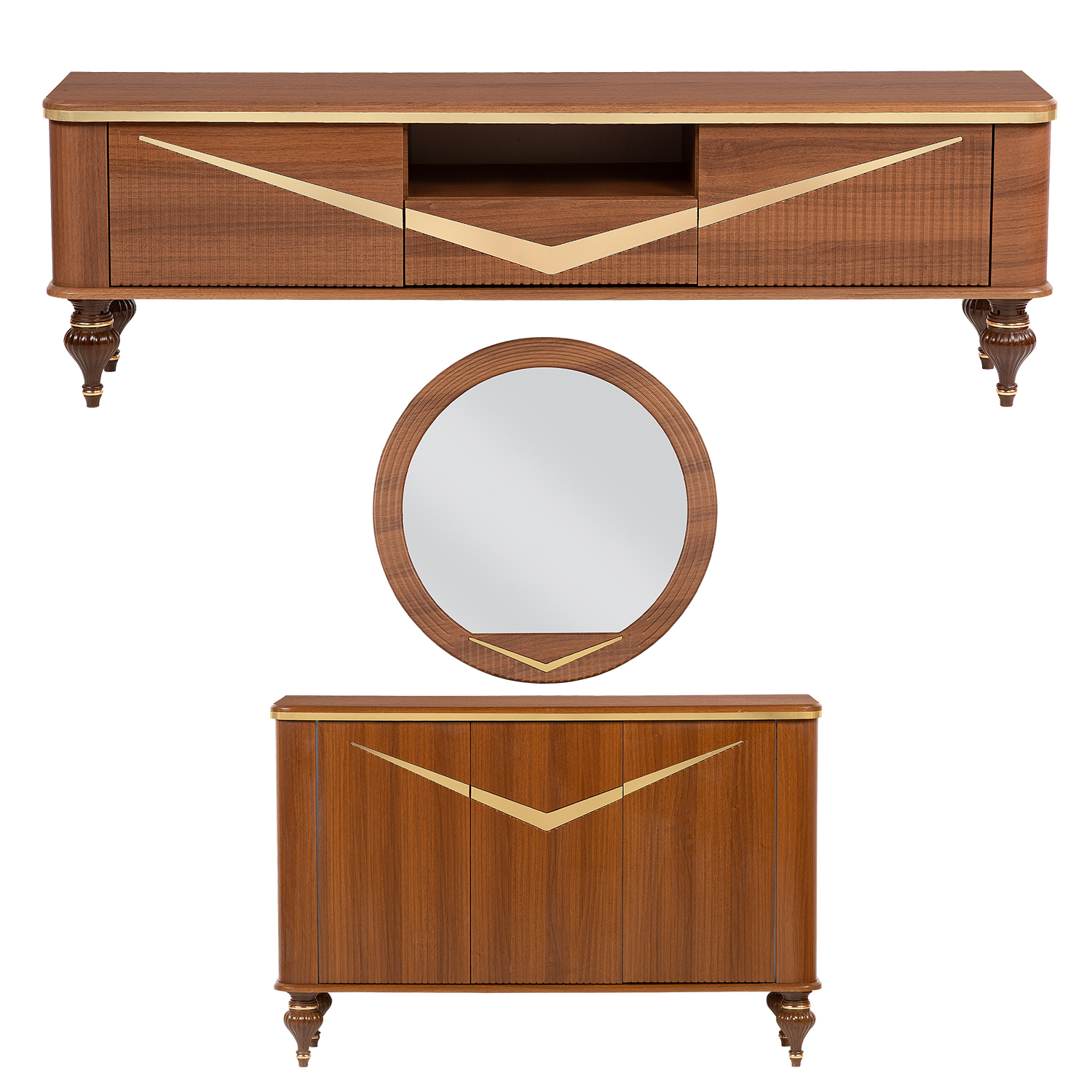 آینه و کنسول مدل Nice-B1 به همراه میز تلویزیون