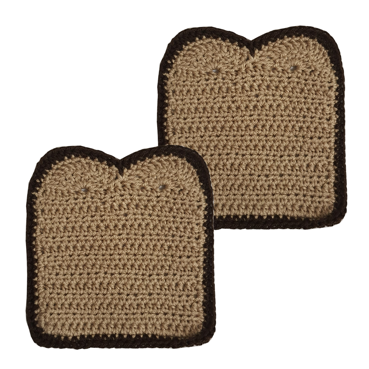 زیر لیوانی مدل نان تست بسته 2 عددی