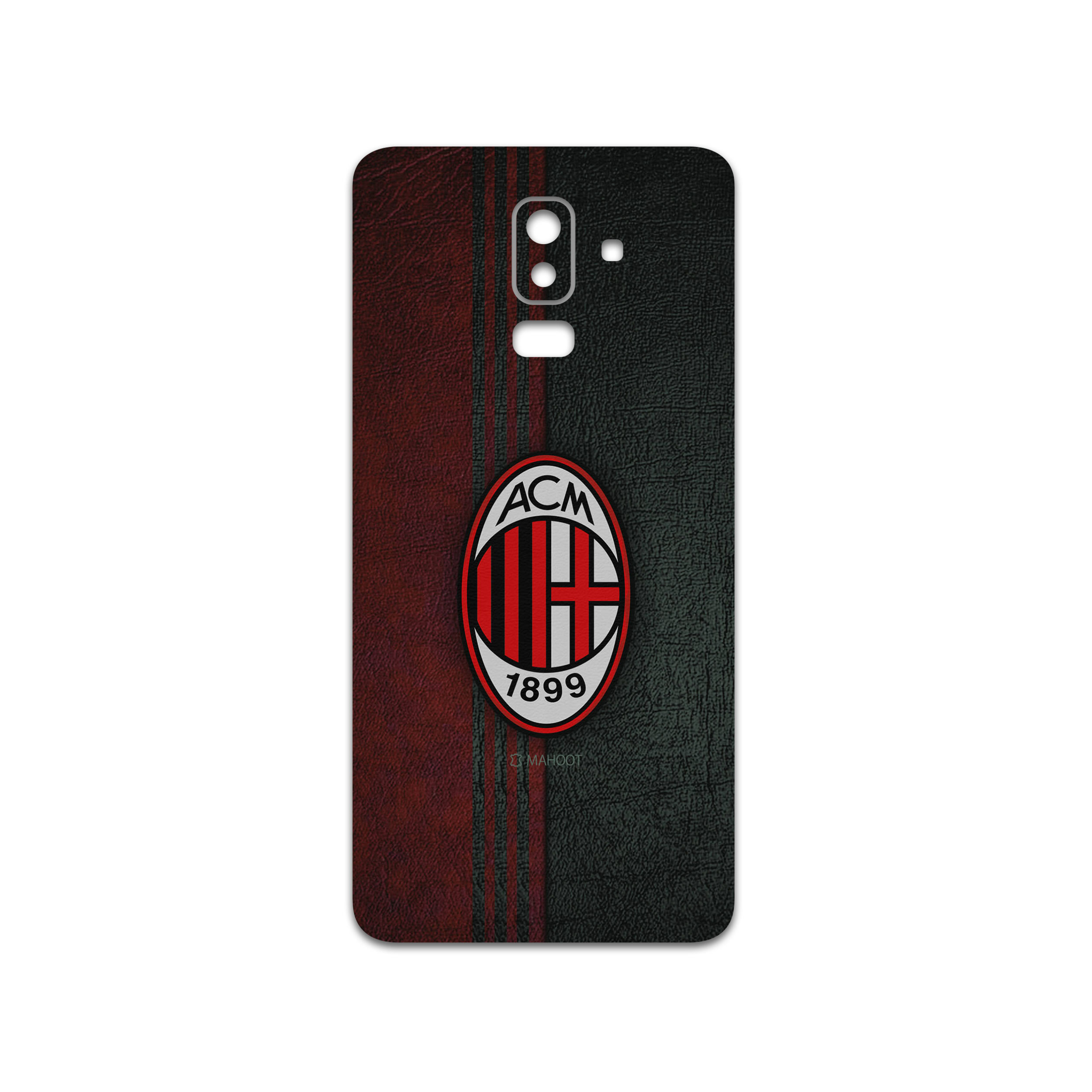 برچسب پوششی ماهوت مدل AC-Milan-FC مناسب برای گوشی موبایل سامسونگ Galaxy J8