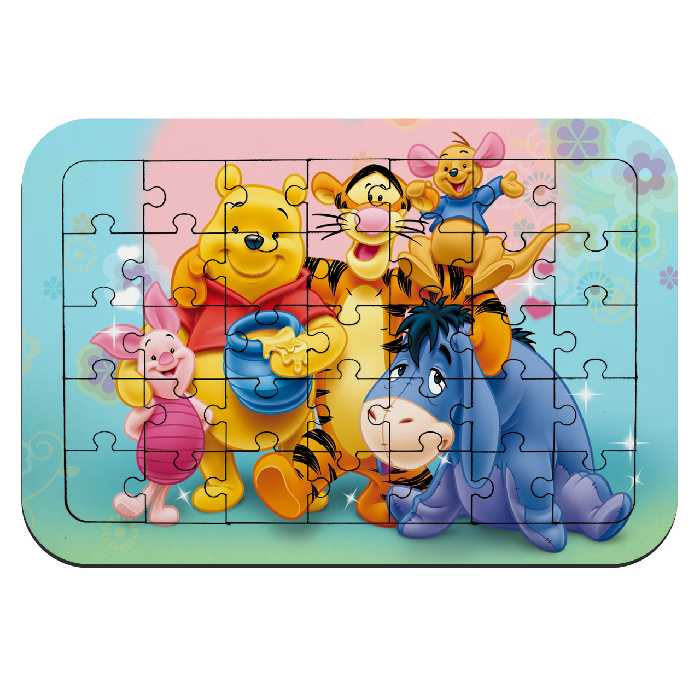  پازل 35 تکه طرح وینی د پو و دوستان مدل NI1570 