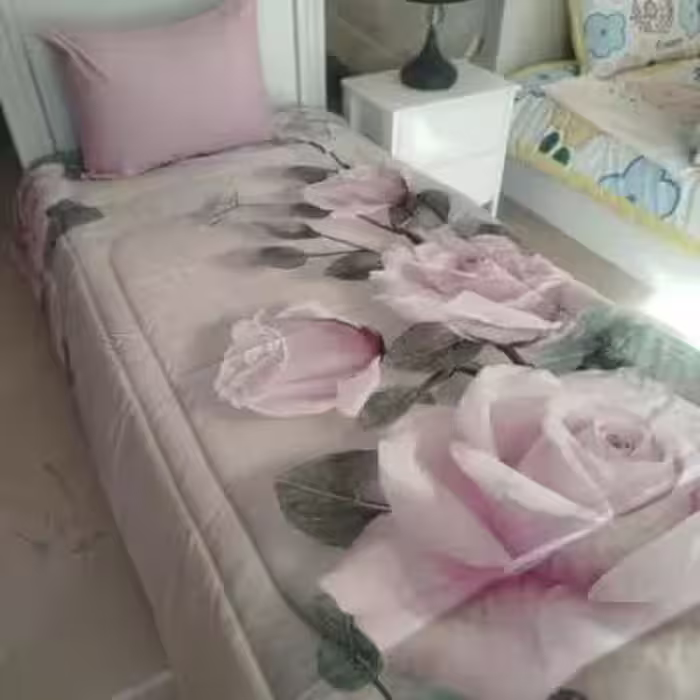 ست روتختی یک نفره طرح گل سه بعدی برند ایپک