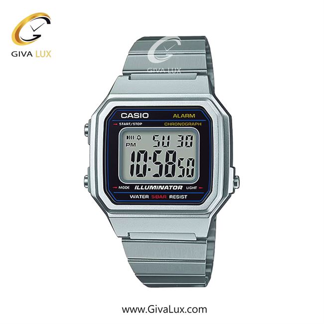ساعت مچی اورجینال مردانه کاسیو Casio نقره ای | نقره ای| مشکی| کد رفرنس B650WD-1ADF