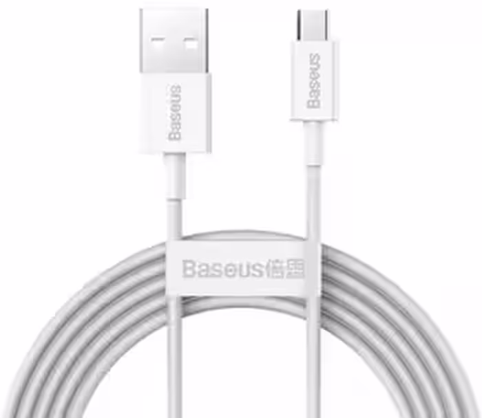 کابل شارژ میکرو یو اس بی بیسوس 2 متری Baseus Superior Series Fast Charging Data Cable USB to Micro 2A CAMYS-A02   گارانتی 6 ماهه شرکتی