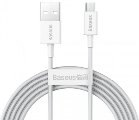 کابل شارژ میکرو یو اس بی بیسوس 2 متری Baseus Superior Series Fast Charging Data Cable USB to Micro 2A CAMYS-A02 گارانتی 6 ماهه شرکتی