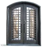 درب مدرن فرفروژه فلزی لابی کد 2158