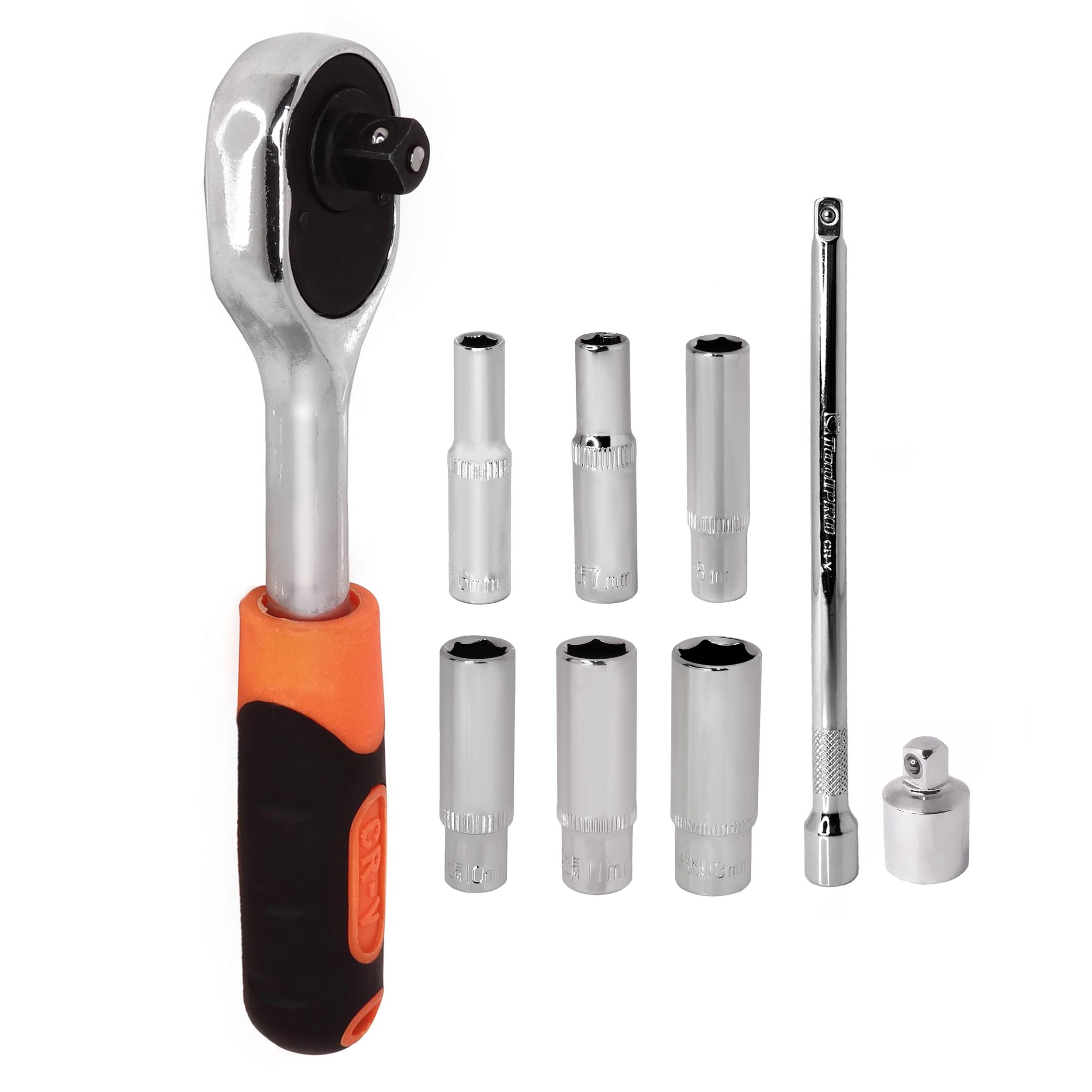 آچار بکس مدل MMA--9PCS-3.8BXL - مجموعه 9 عددی