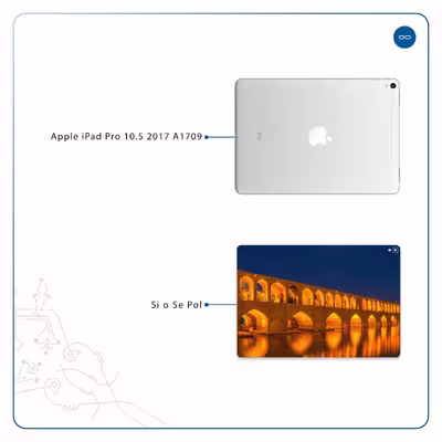 برچسب پوششی ماهوت مدل Si-O-Se-Pol مناسب برای تبلت اپل iPad Pro 10.5 2017 A1709