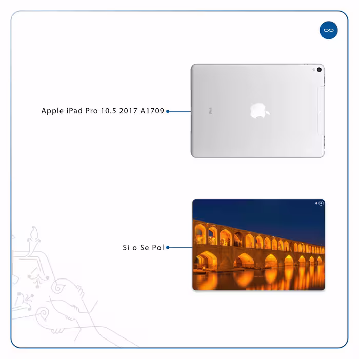 برچسب پوششی ماهوت مدل Si-O-Se-Pol مناسب برای تبلت اپل iPad Pro 10.5 2017 A1709