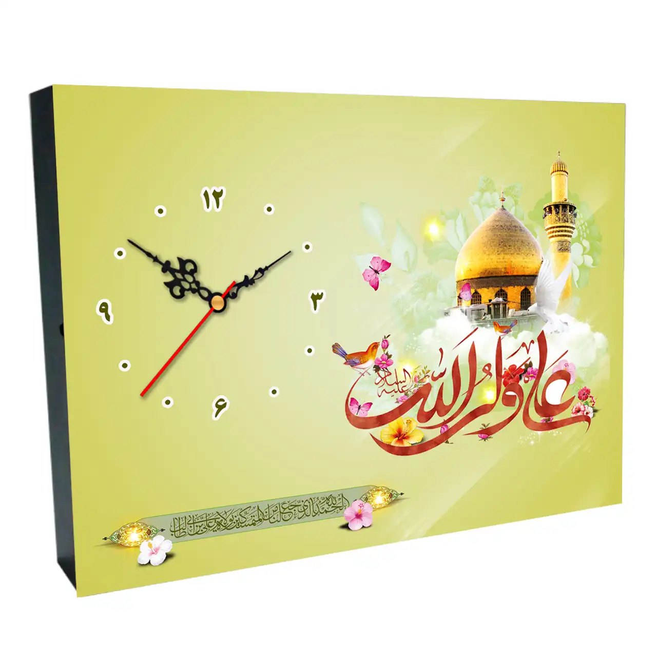 ساعت رومیزی علی ولی الله طرح 2D 3