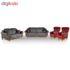 مبل راحتی 1 نفره چشمه نور کد MA-404/1-CR-T-RE