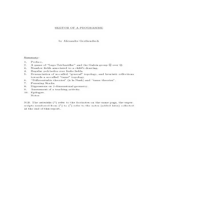 خرید و دانلود نسخه کامل کتاب Sketch of a programme