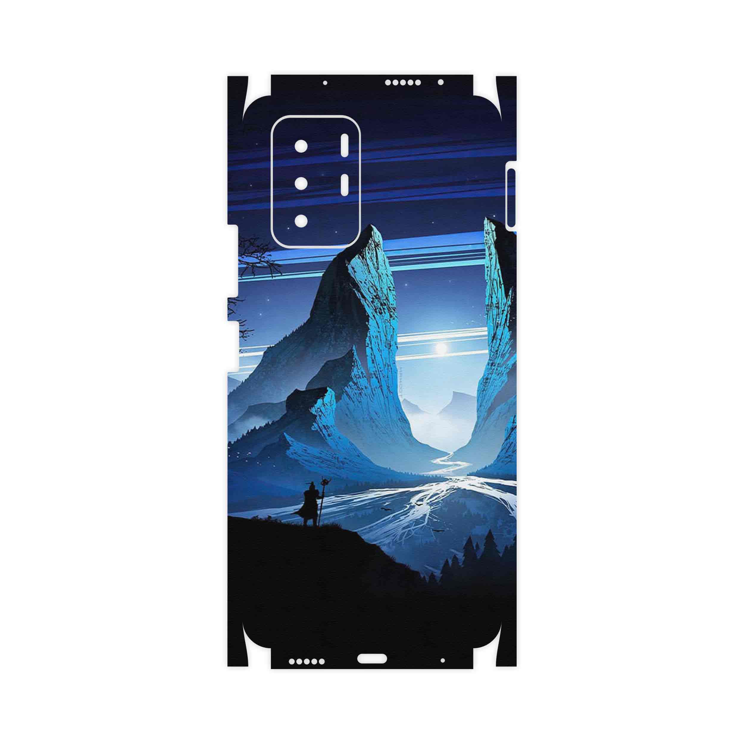 برچسب پوششی ماهوت مدل Blue Mountains Digital Art-FullSkin مناسب برای گوشی موبایل شیائومی Poco X3 GT 5G