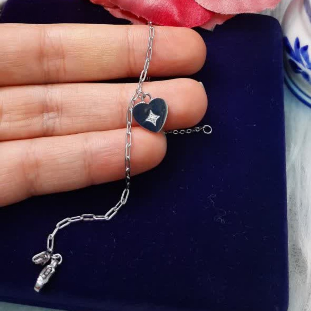 دستبند فوق العاده زیبای استیل سفید  